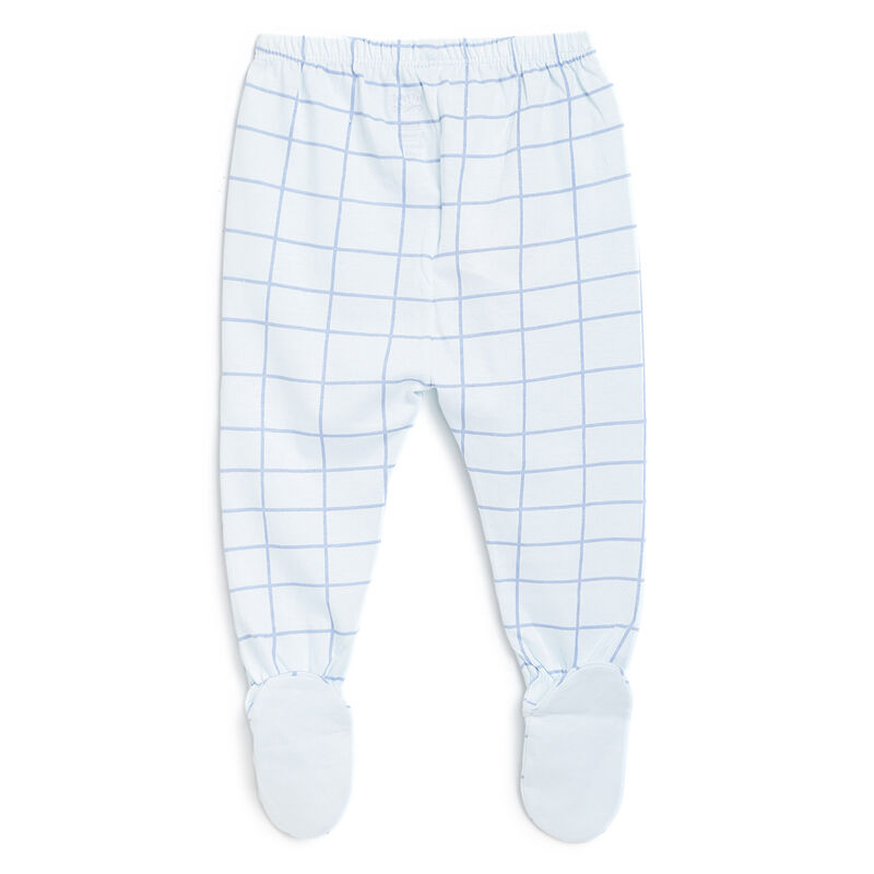 Boys Light Blue Smock with Leggings image number 3